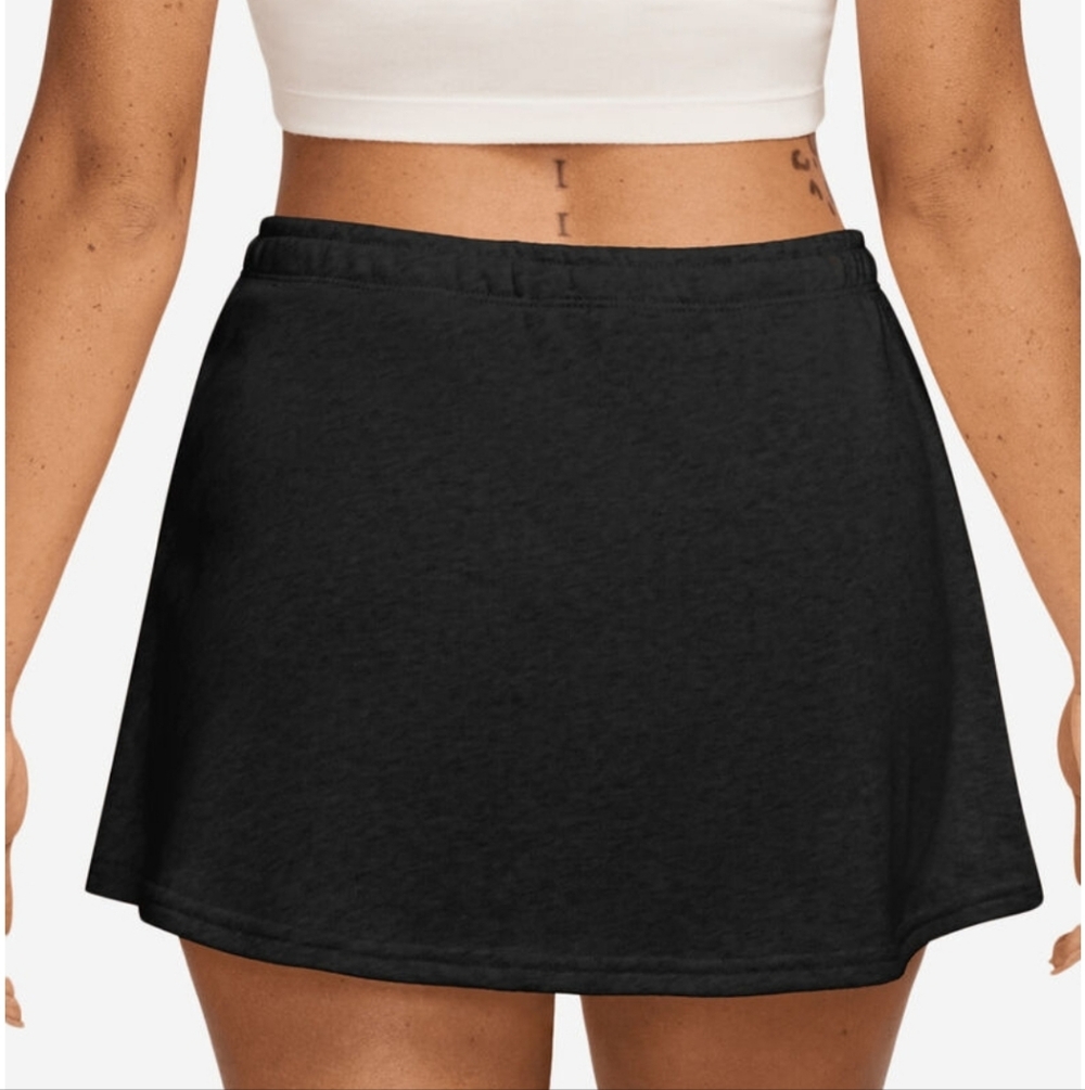 Nike Black Terry Knit Sweatshirt Sport Skort XL NWT - Picture 2 of 10